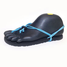 Load image into Gallery viewer, Huarachi #01 / vibram sole / Black x Turquoise