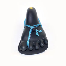 Load image into Gallery viewer, Huarachi #01 / vibram sole / Black x Turquoise